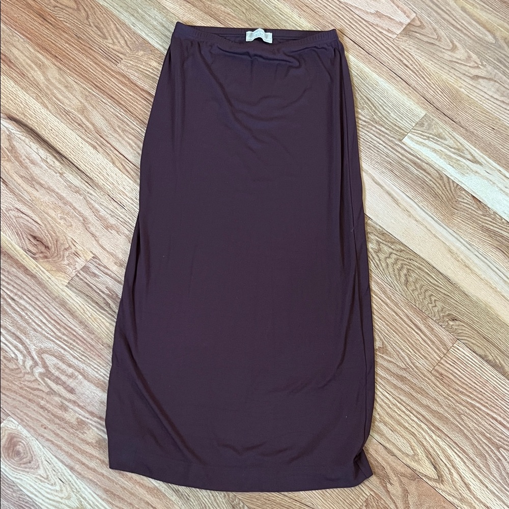 Free People Brown Maxi Skirt